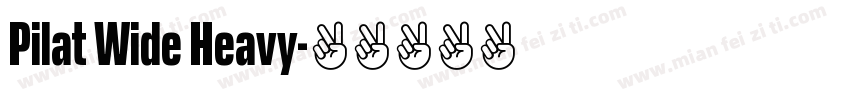 Pilat Wide Heavy字体转换